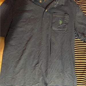 U.S. Polo Assn. Navy Striped Kids Polo Shirt